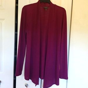 4/$15😁  Mix eggplant/ Raspberry waterfall cardigan